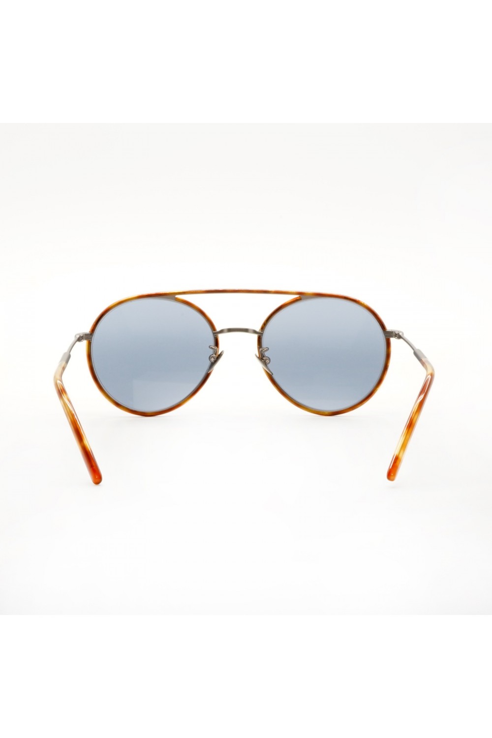 Giorgio Armani - Occhiali da sole in metallo tondi unisex tartarugato - AR6121