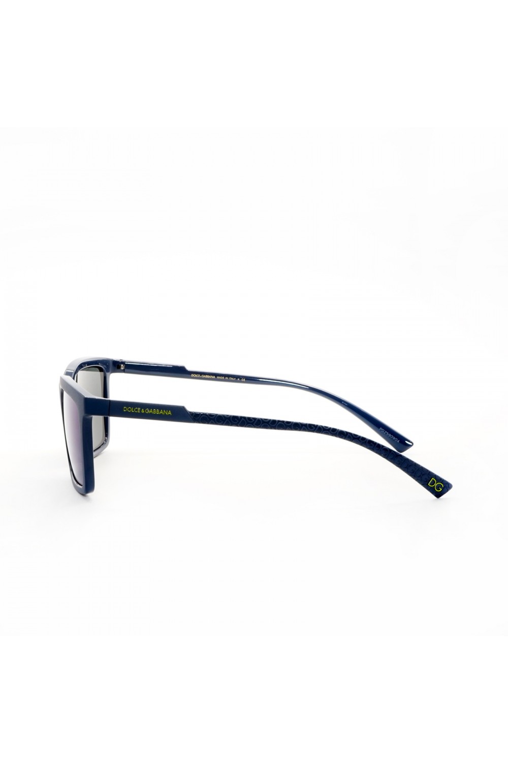 Dolce&Gabbana - Occhiali da sole in celluloide rettangolari per uomo blu -