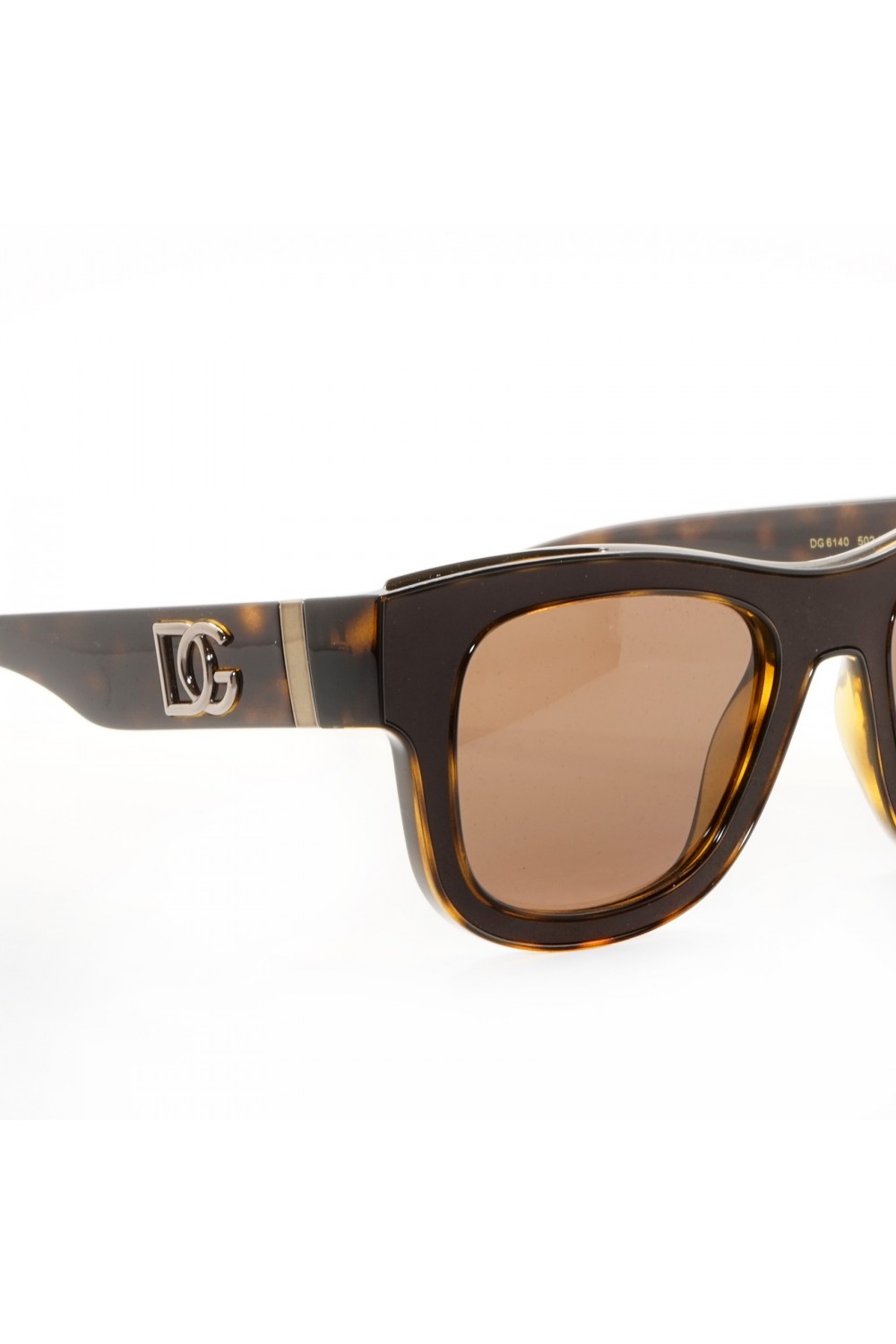 Dolce&Gabbana - Occhiali da sole in celluloide squadrati per uomo tartarugato -