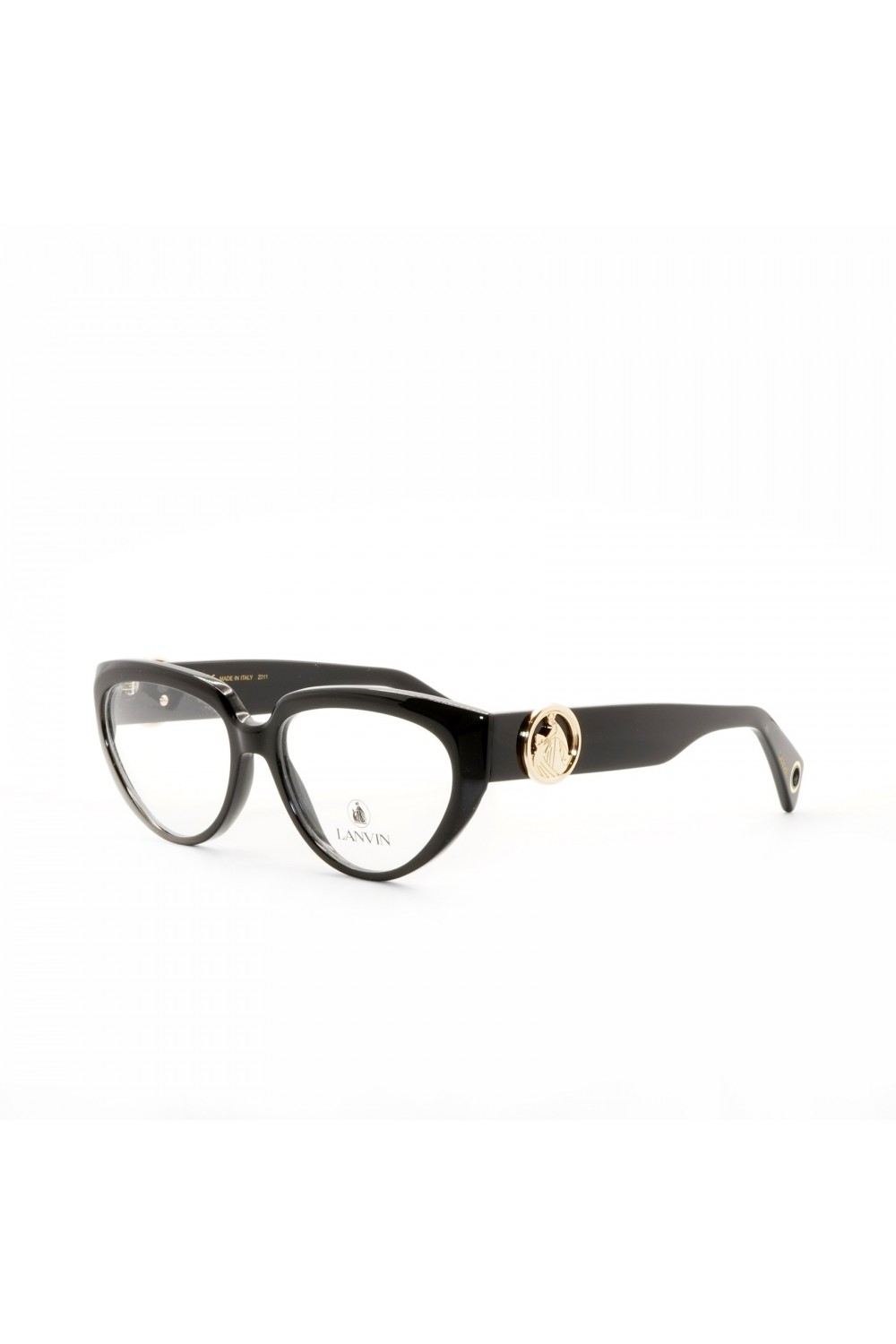 Lanvin - Occhiali da vista in celluloide cat eye per donna nero - LNV2600 001
