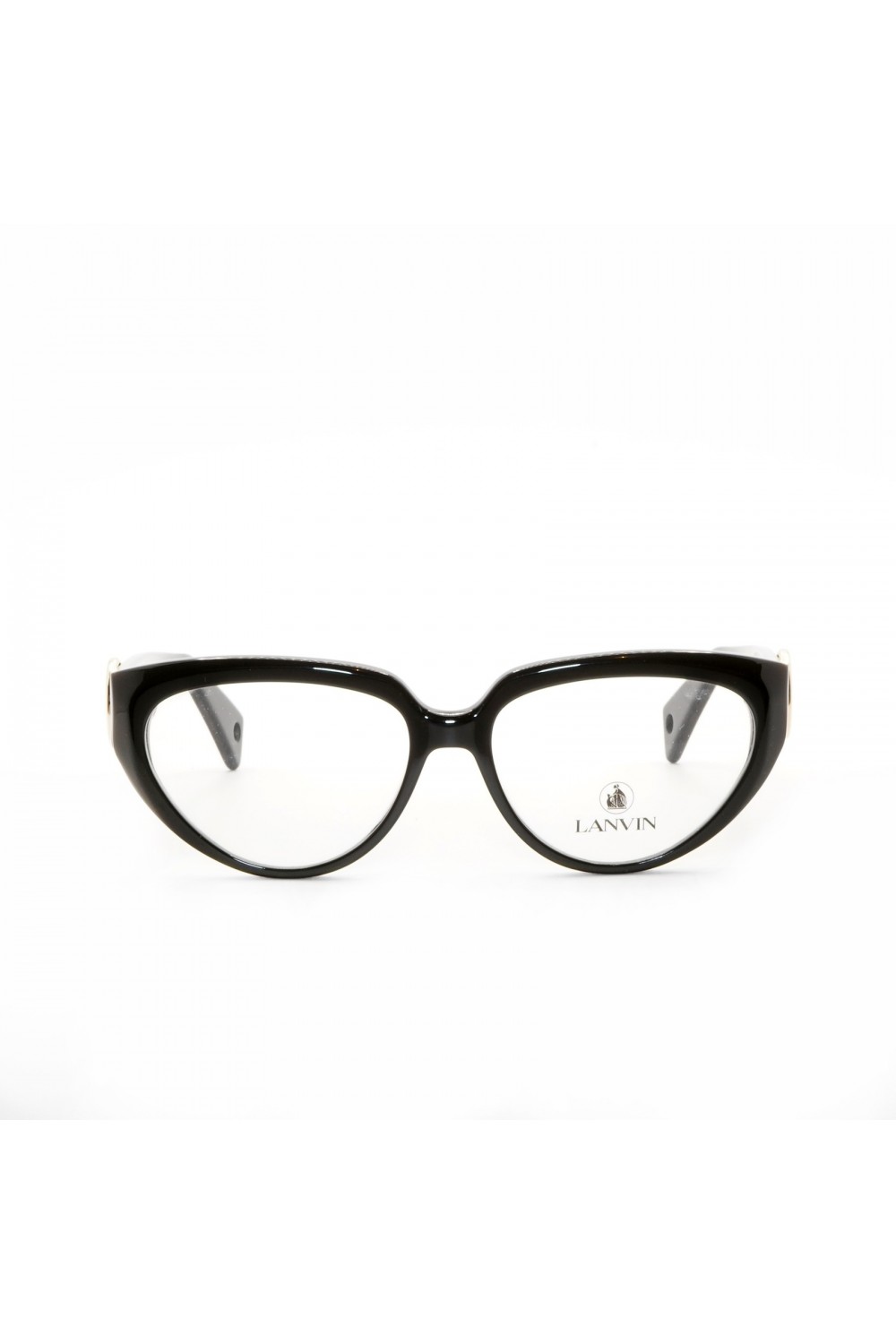 Lanvin - Occhiali da vista in celluloide cat eye per donna nero - LNV2600 001