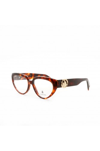 Lanvin - Occhiali da vista in celluloide cat eye per donna tartarugato -