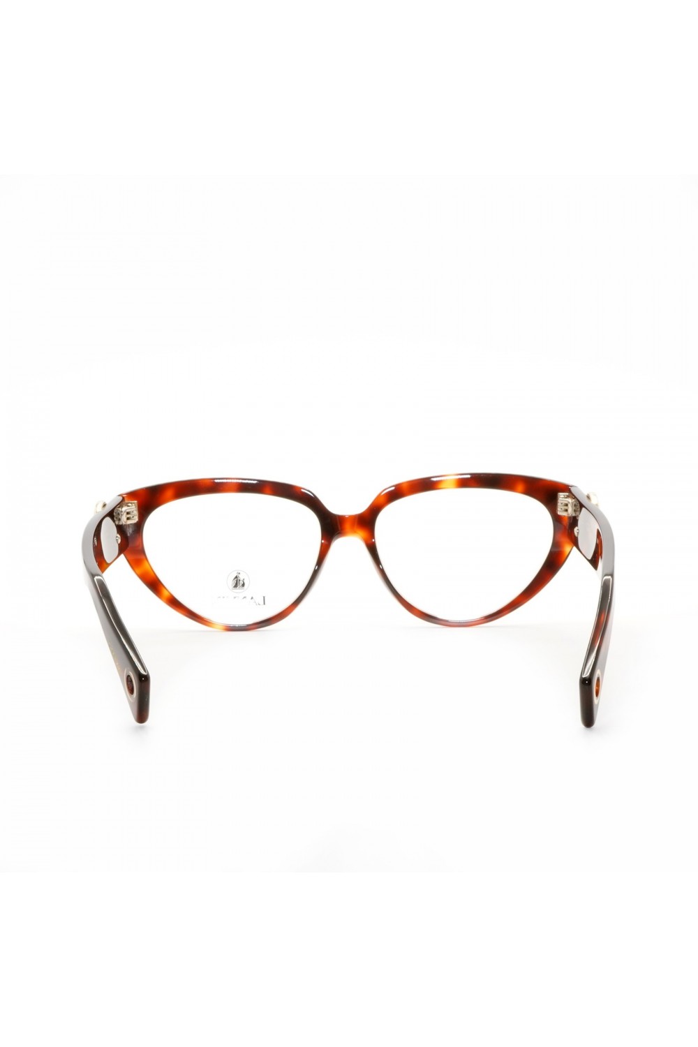 Lanvin - Occhiali da vista in celluloide cat eye per donna tartarugato -