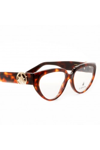 Lanvin - Occhiali da vista in celluloide cat eye per donna tartarugato -