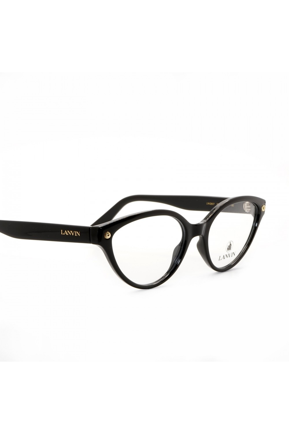 Lanvin - Occhiali da vista in celluloide cat eye per donna nero - LNV2607 001