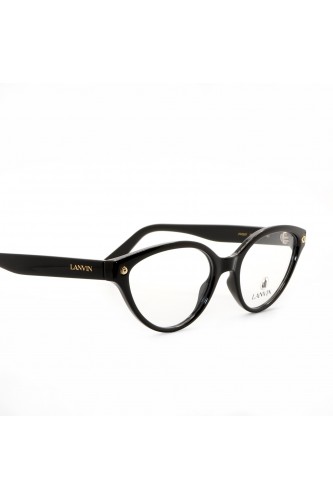 Lanvin - Occhiali da vista in celluloide cat eye per donna nero - LNV2607 001