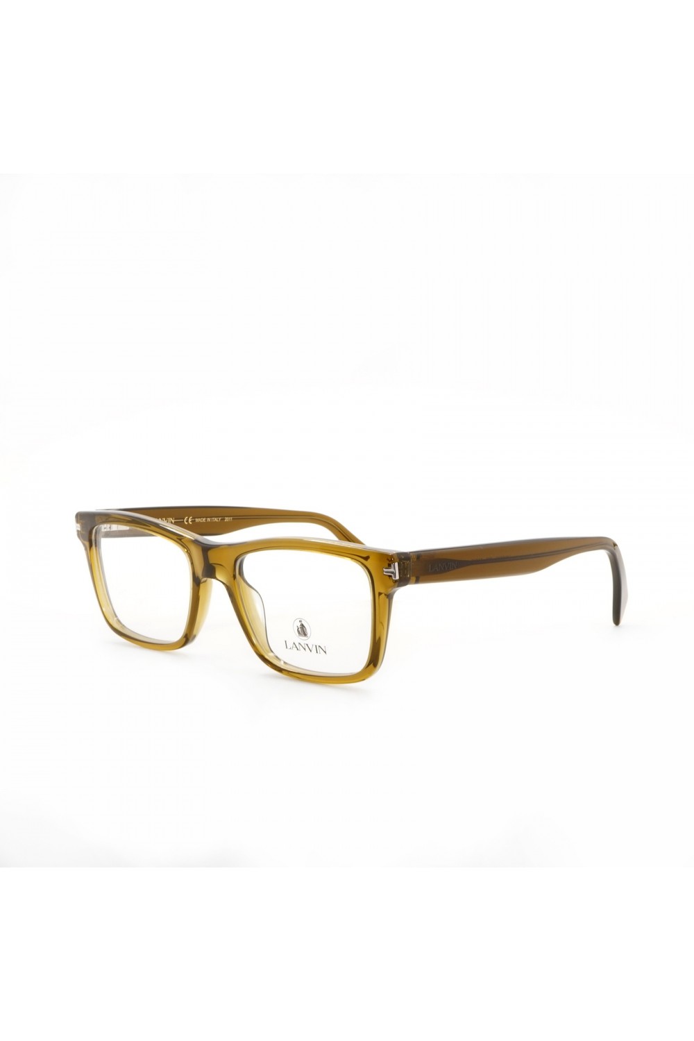 Lanvin - Occhiali da vista in celluloide rettangolare per uomo verde - LNV2612