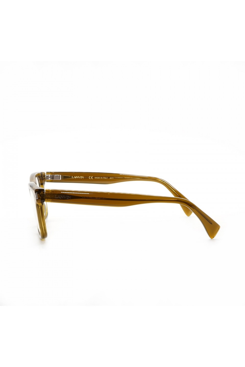 Lanvin - Occhiali da vista in celluloide rettangolare per uomo verde - LNV2612