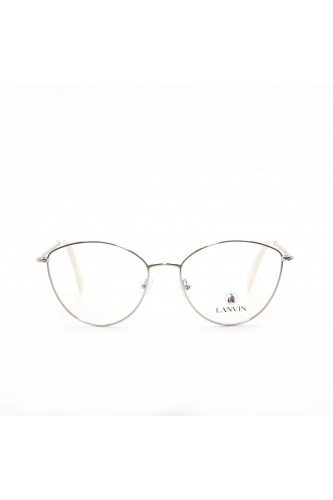 Lanvin - Occhiali da vista in metallo cat eye per donna argento - LNV2106 047 2
