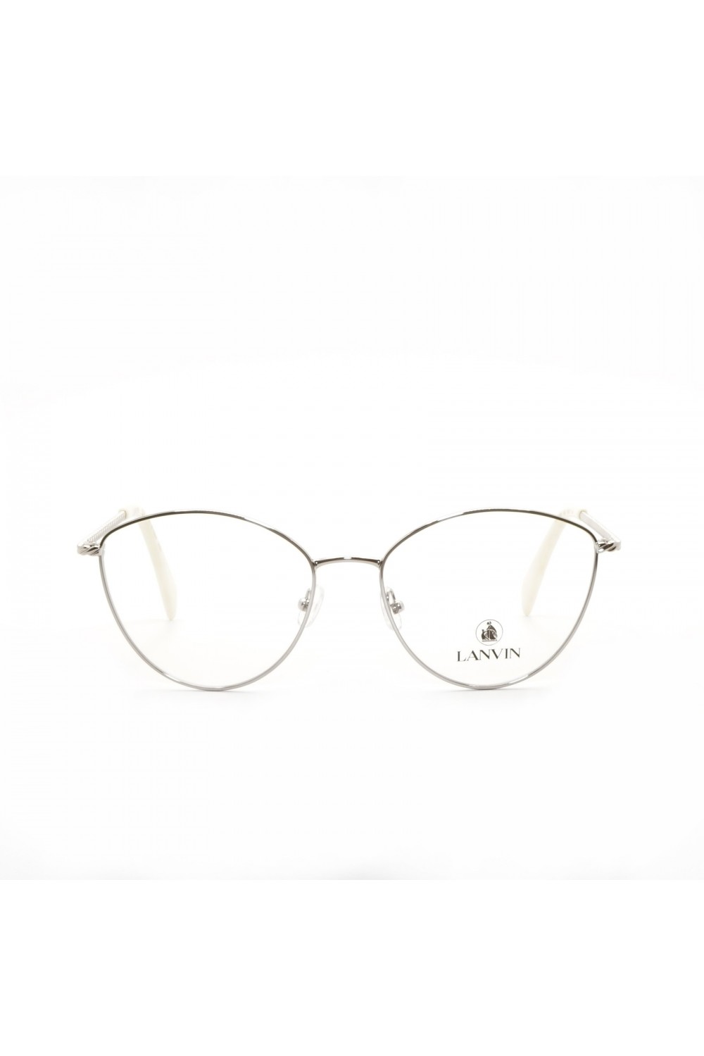 Lanvin - Occhiali da vista in metallo cat eye per donna argento - LNV2106 047