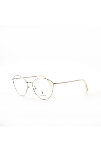 Lanvin - Occhiali da vista in metallo cat eye per donna argento - LNV2106 047