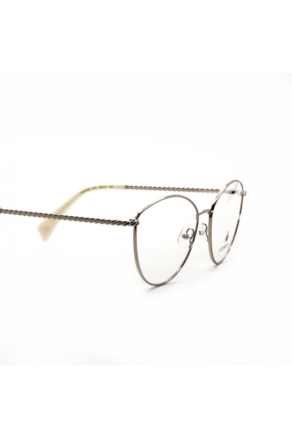 Lanvin - Occhiali da vista in metallo cat eye per donna argento - LNV2106 047