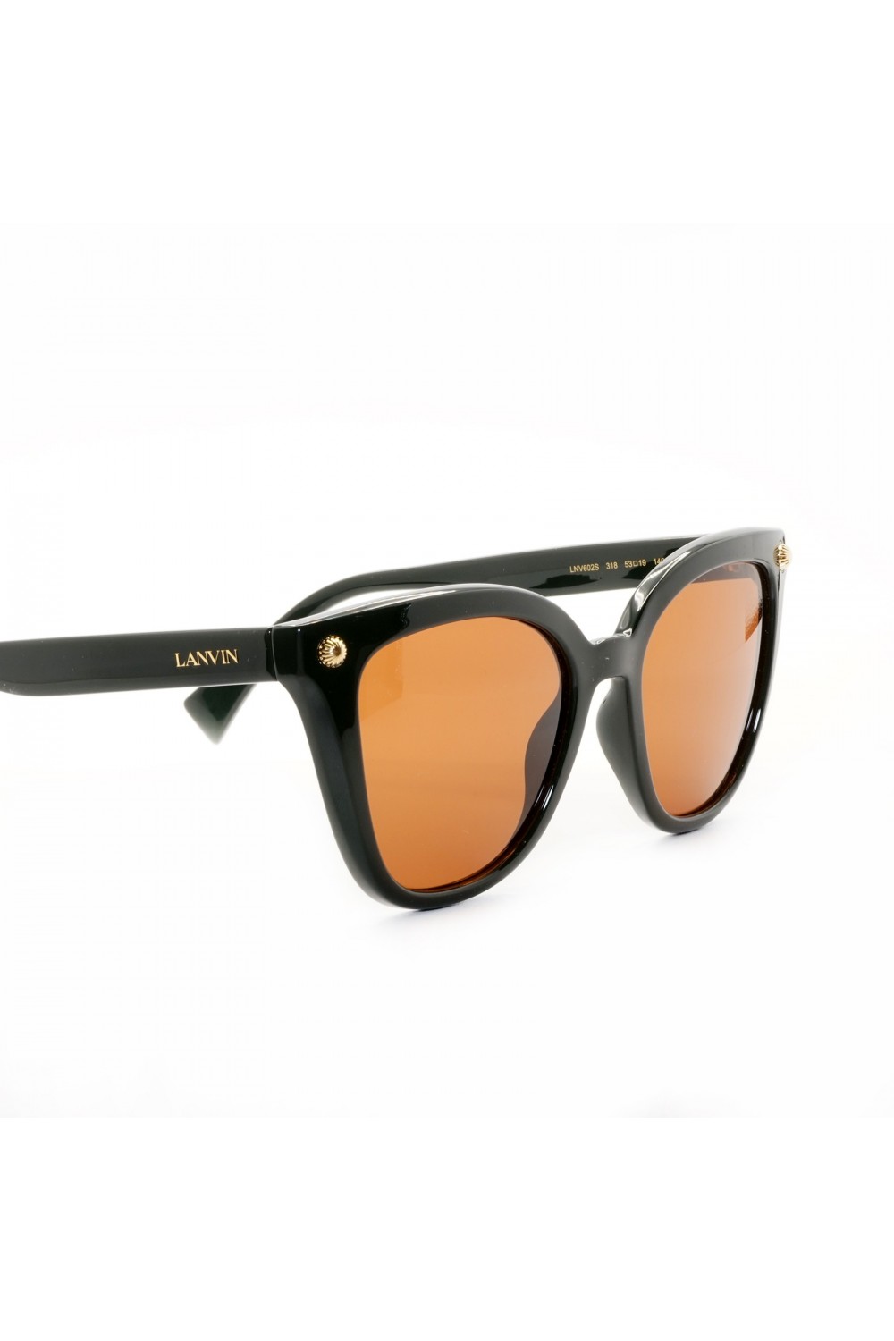 Lanvin - Occhiali da sole in celluloide squadrati per donna verde - LNV602S 318