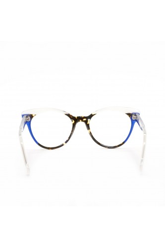 RES/REI - Occhiali da vista in celluloide tondi per donna fantasia - FACET 510