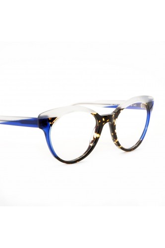 RES/REI - Occhiali da vista in celluloide tondi per donna fantasia - FACET 510