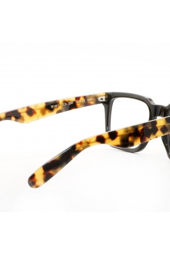 Guardami Male - Occhiali da vista in celluloide squadrati unisex nero - TR1M1