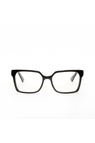 Guardami Male - Occhiali da vista in celluloide rettangolari unisex nero - 2