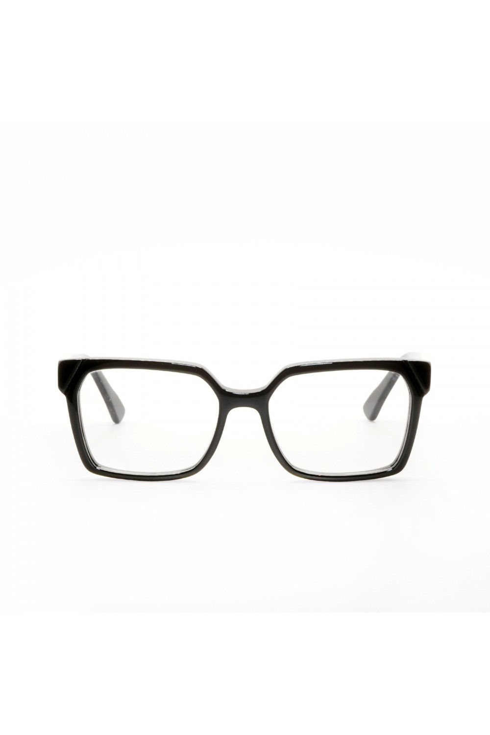 Guardami Male - Occhiali da vista in celluloide rettangolari unisex nero -