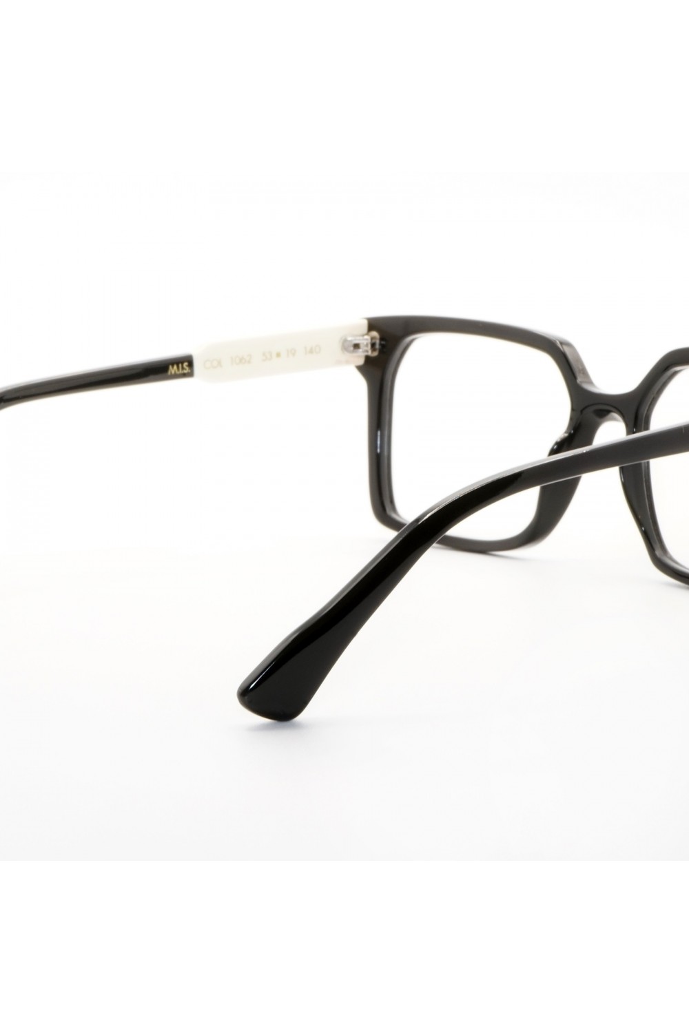 Guardami Male - Occhiali da vista in celluloide rettangolari unisex nero -