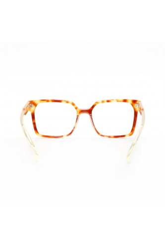 Guardami Male - Occhiali da vista in celluloide rettangolari unisex tartarugato