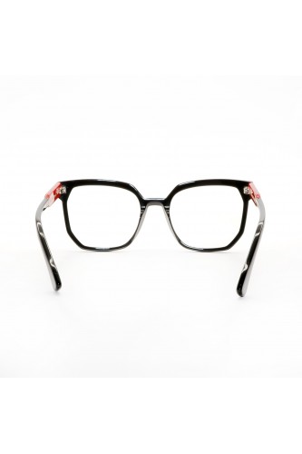 Guardami Male - Occhiali da vista in celluloide squadrati per donna nero -