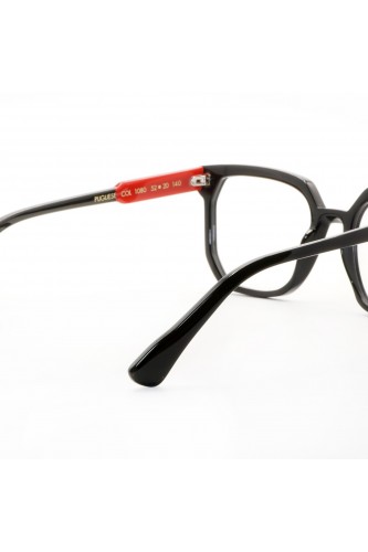 Guardami Male - Occhiali da vista in celluloide squadrati per donna nero -