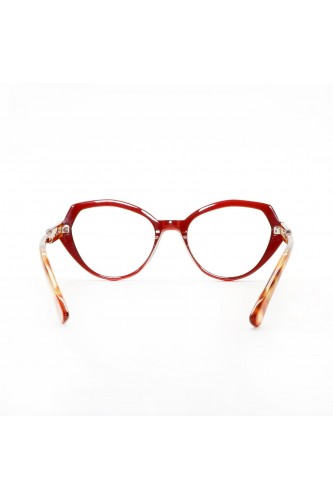 Guardami Male - Occhiali da vista in celluloide cat eye per donna bordeaux -