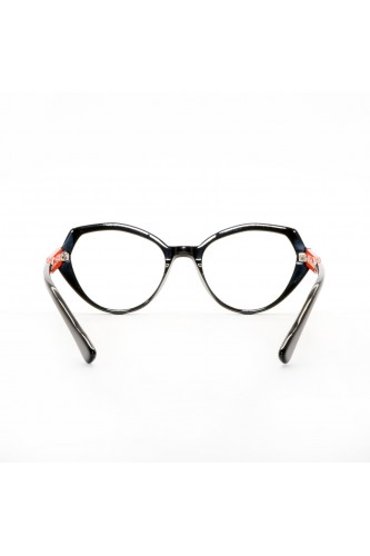 Guardami Male - Occhiali da vista in celluloide cat eye per donna nero - WHAT?