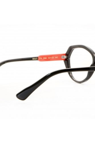 Guardami Male - Occhiali da vista in celluloide cat eye per donna nero - WHAT?