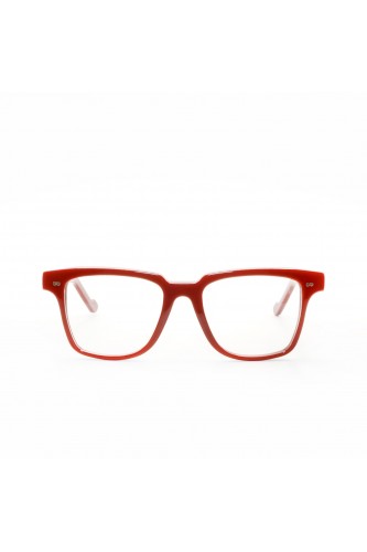 Guardami Male - Occhiali da vista in celluloide squadrati per uomo rosso - OMO 2