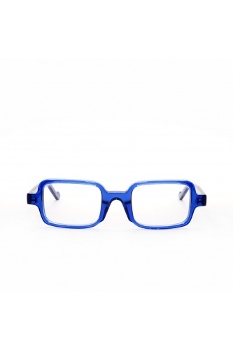 Guardami Male - Occhiali da vista in celluloide rettangolari per uomo blu - 2