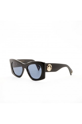 Lanvin - Occhiali da sole in celluloide cat eye per donna nero - LNV605S 001