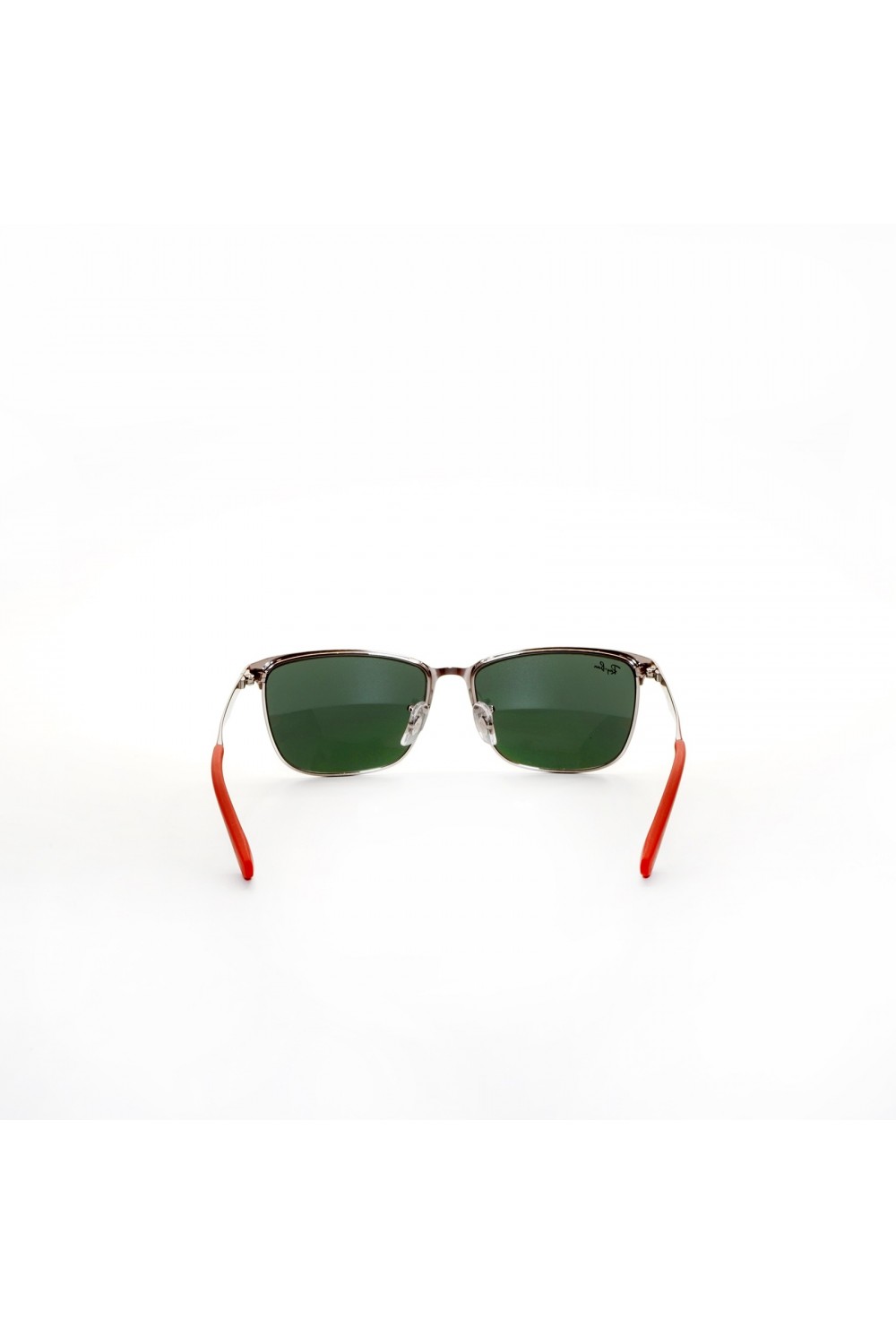 Ray-Ban - Occhiali da sole in metallo rettangolari per bambini unisex rosso -