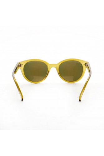 Spektre - Occhiali da sole in celluloide tondi unisex giallo - VITESSE G3