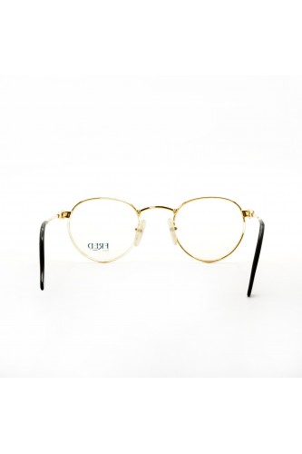 Fred - Occhiali da vista vintage in metallo tondi unisex oro - OURAGAN G5