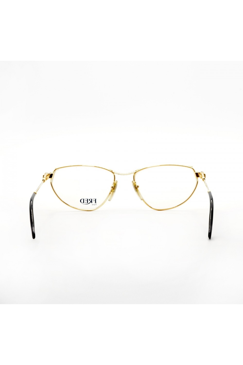 Fred - Occhiali da vista vintage in metallo cat eye per donna oro - MISS G5