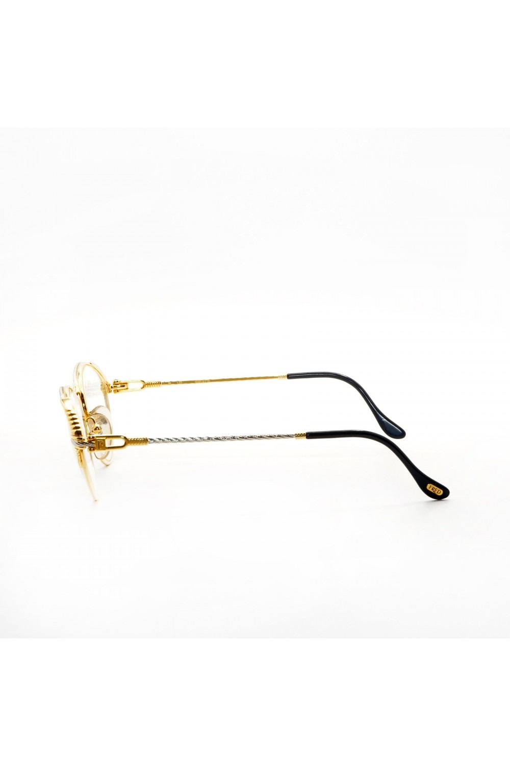 Fred - Occhiali da vista vintage in metallo ovali per donna oro - GOELETTE G5