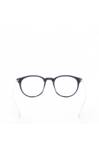 Christian Dior - Occhiali da vista in celluloide tondi per uomo blu -