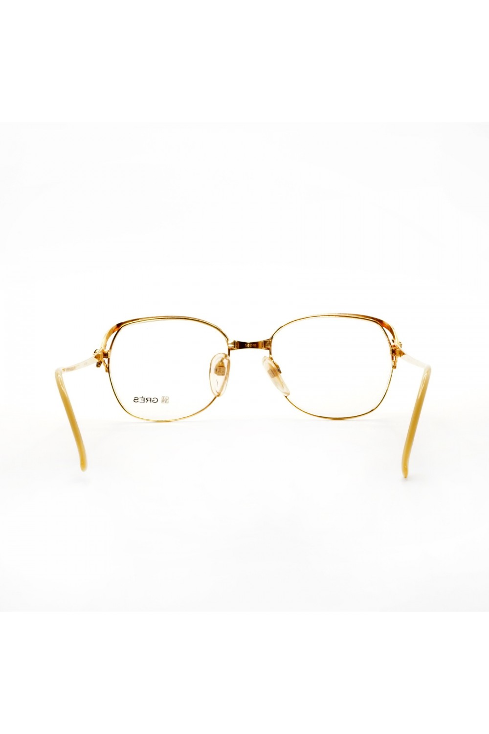 Madame Grés Paris - Occhiali da vista vintage in metallo squadrati per donna