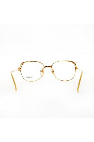 Madame Grés Paris - Occhiali da vista vintage in metallo squadrati per donna