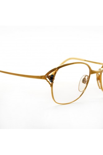 Madame Grés Paris - Occhiali da vista vintage in metallo squadrati per donna