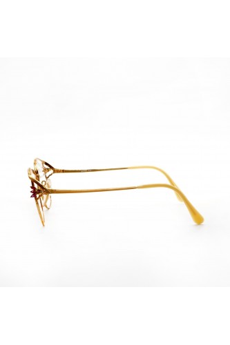 Madame Grés Paris - Occhiali da vista vintage in metallo squadrati per donna