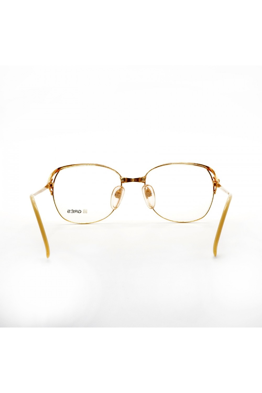 Madame Grés Paris - Occhiali da vista vintage in metallo squadrati per donna