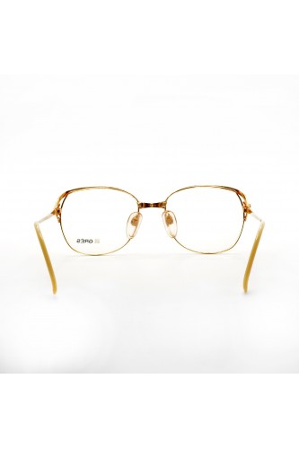 Madame Grés Paris - Occhiali da vista vintage in metallo squadrati per donna