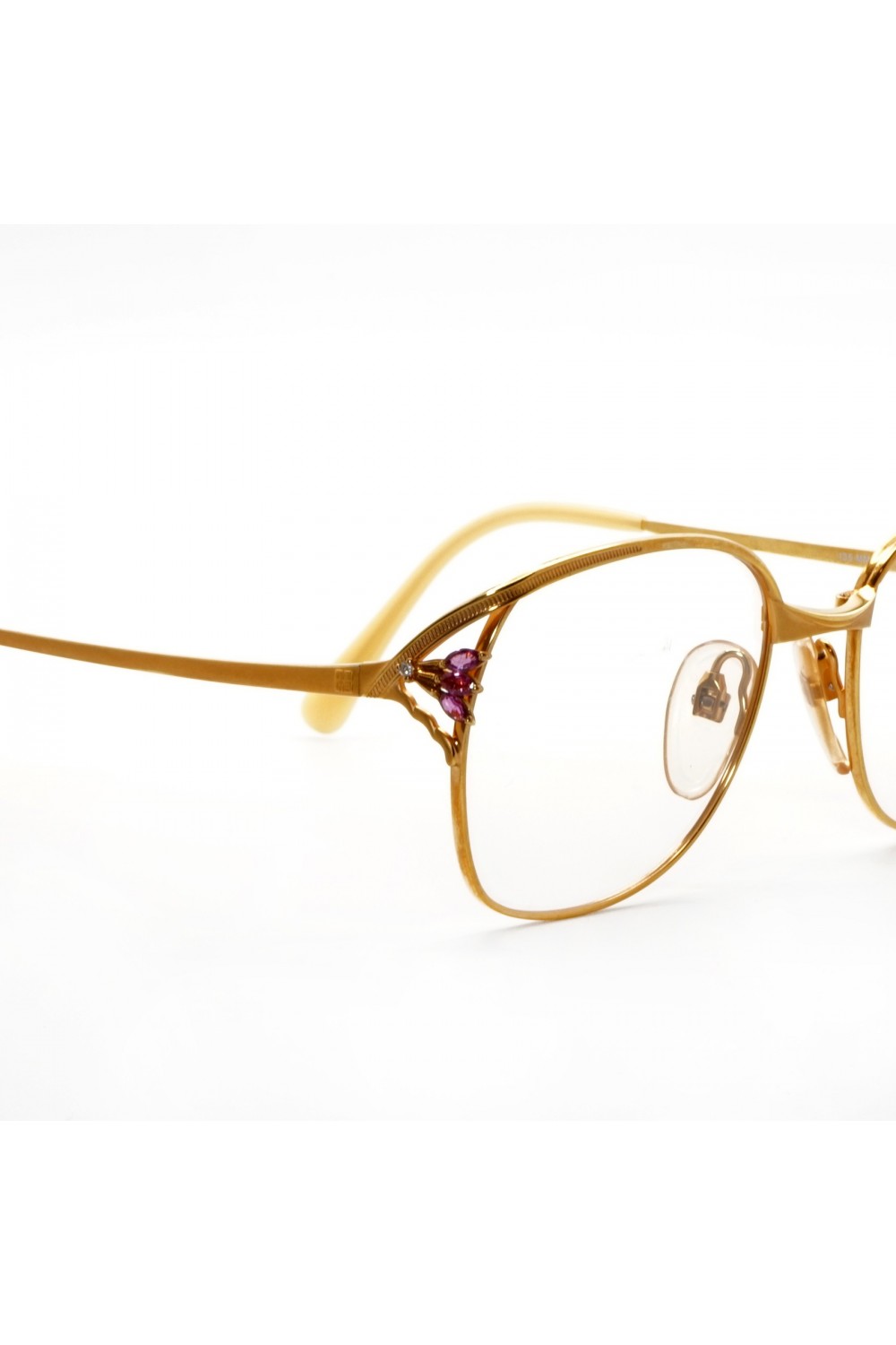 Madame Grés Paris - Occhiali da vista vintage in metallo squadrati per donna