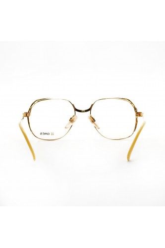 Madame Grés Paris - Occhiali da vista vintage in metallo squadrati per donna