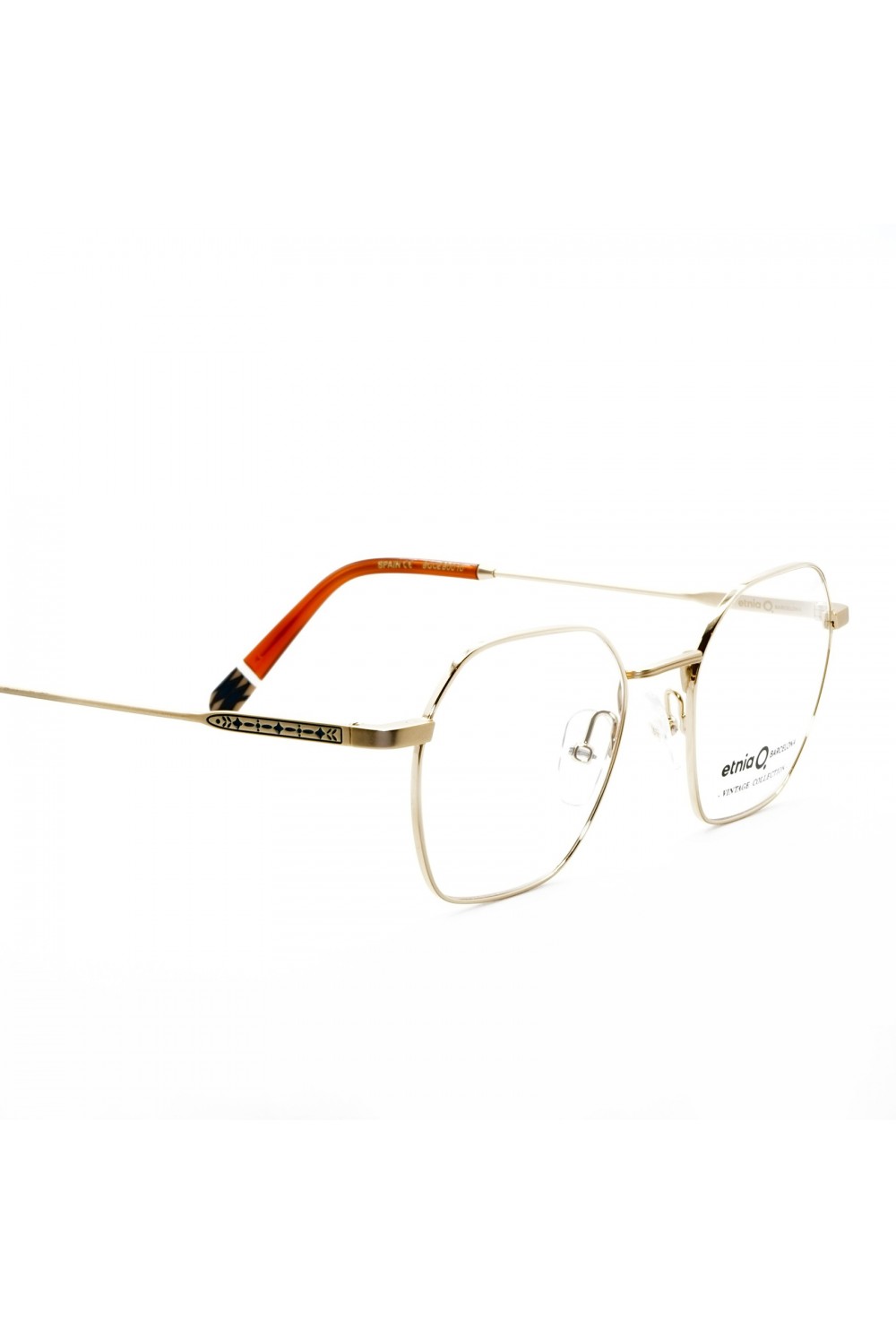 Etnia Barcelona - Occhiali da vista in metallo esagonali unisex oro - SHNEIDER