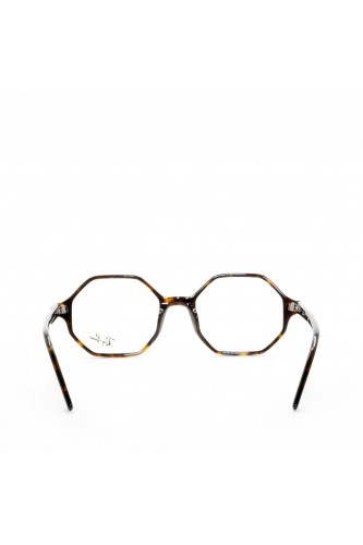 Ray-Ban - Occhiali da vista in celluloide esagonali unisex tartarugato - RB5472