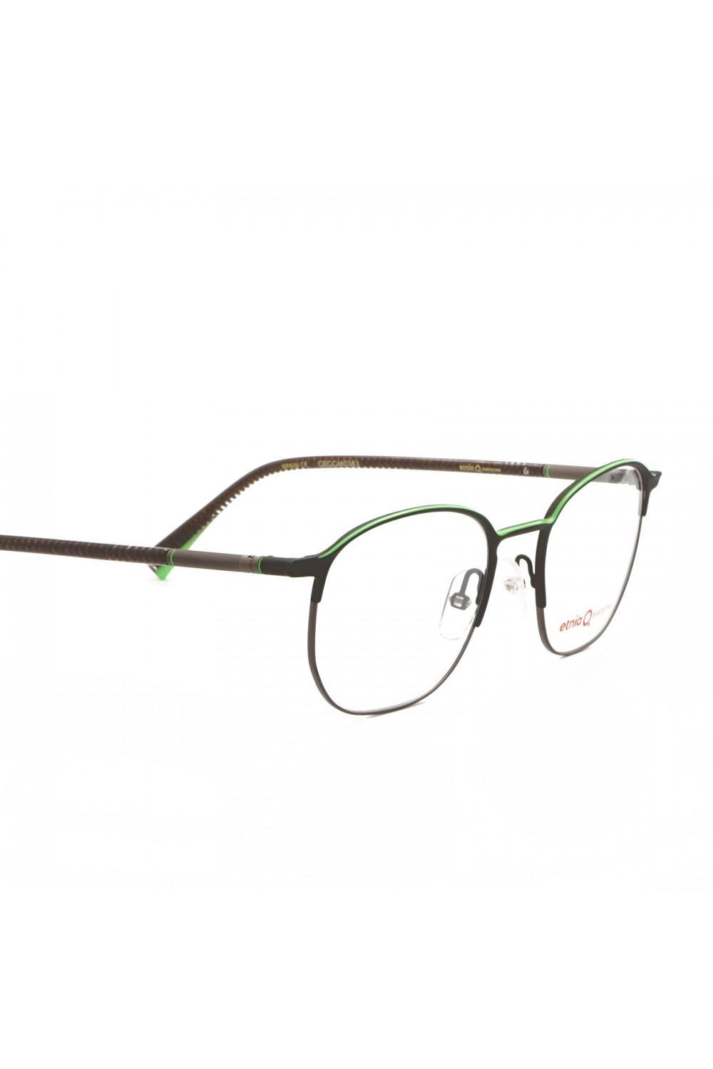 Etnia Barcelona - Occhiali da vista in metallo squadrati per uomo marrone -