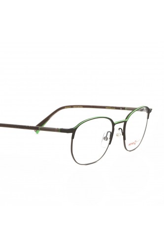 Etnia Barcelona - Occhiali da vista in metallo squadrati per uomo marrone -